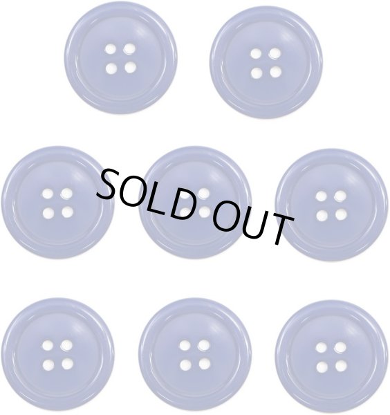 画像1: 四つ穴ボタン 【ネイビー】 紺色 ツヤあり カラー ボタン シャツボタン 8個入り 【25mm】 ボタンマート B-865 (1)