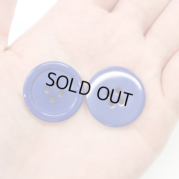 画像6: 四つ穴ボタン 【ネイビー】 紺色 ツヤあり カラー ボタン シャツボタン 8個入り 【25mm】 ボタンマート B-865 (6)