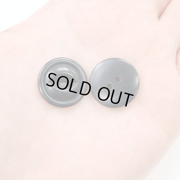 画像6: ナットボタン 二つ穴ボタン 【ブラック】 黒 猫目ボタン ベーシック ウッド ボタン 6個入り 【20mm】 ボタンマート B-919 (6)