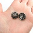画像5: メタルボタン 星 モチーフ アンティーク調 【シルバー】 銀 ボタン スター 金属 飾りボタン 手芸 8個入り 【18mm】 きらきらぷんぷん丸 B-937 (5)