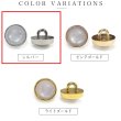 画像3: 半透明 飾りボタン 【シルバー】 銀 白 ボタン 金属 メタル 樹脂 メタルボタン 手芸 6個入り 【15mm】 きらきらぷんぷん丸 B-977 (3)